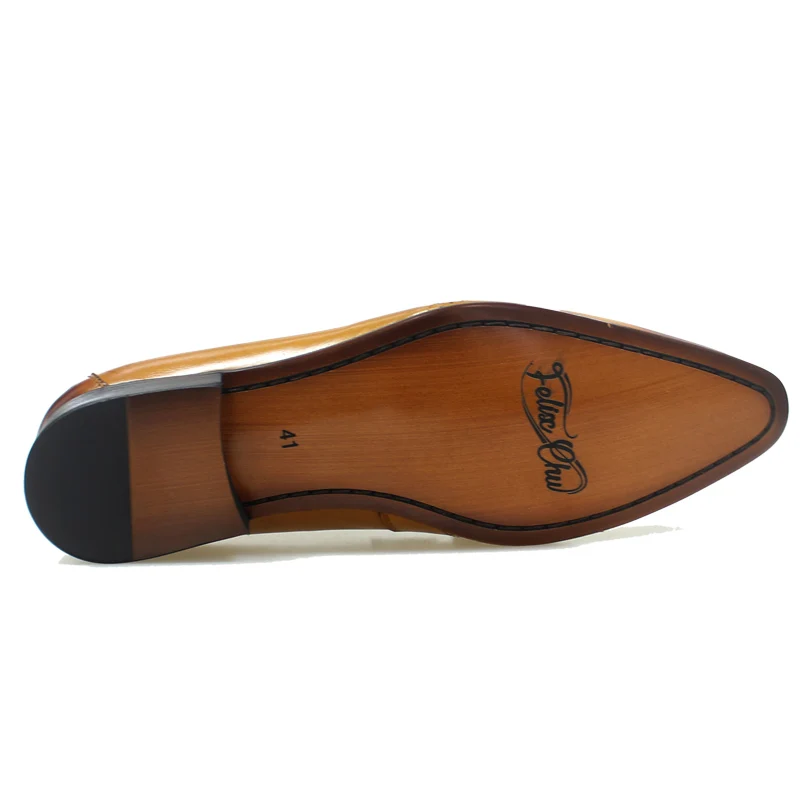 Туфли мужские из натуральной кожи без застежки лоферы с бахромой для банкета