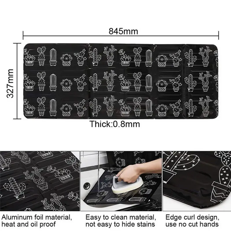 Алюминиевая фольга масляный блок барьер плита повара анти-брызг масла