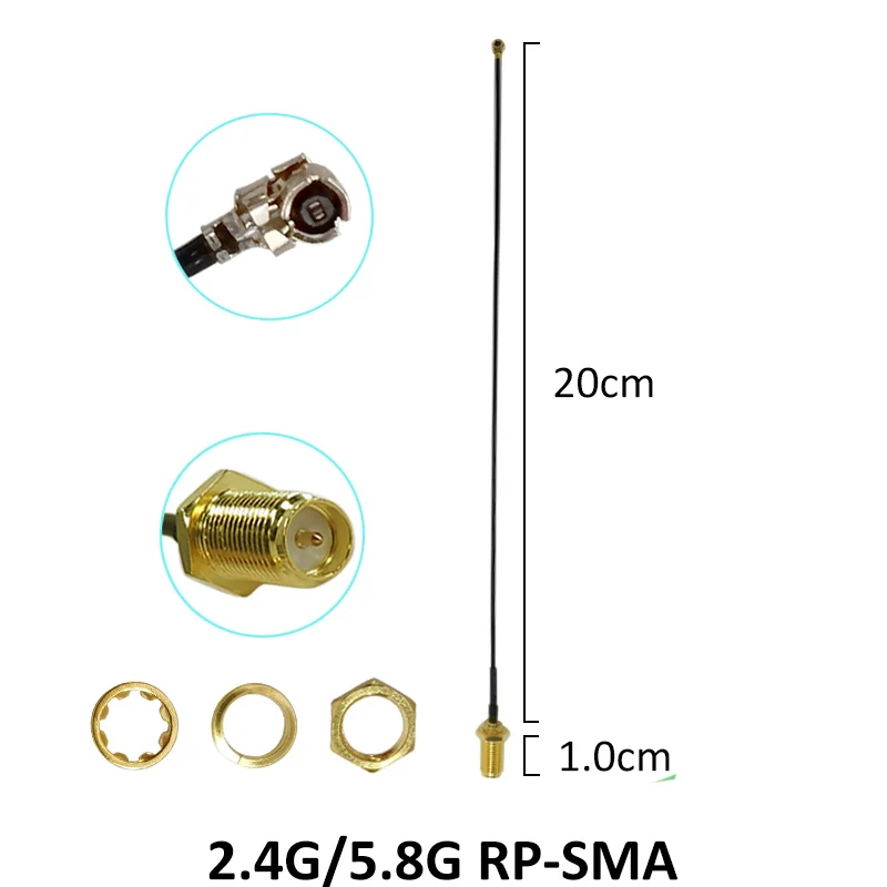 GRANDWISDOM 10pcs 2.4g 5.8g antenna 8dbi sma female wlan wifi dual band antene  antena IPX ipex1 SMA male pigtail Extension Cabl