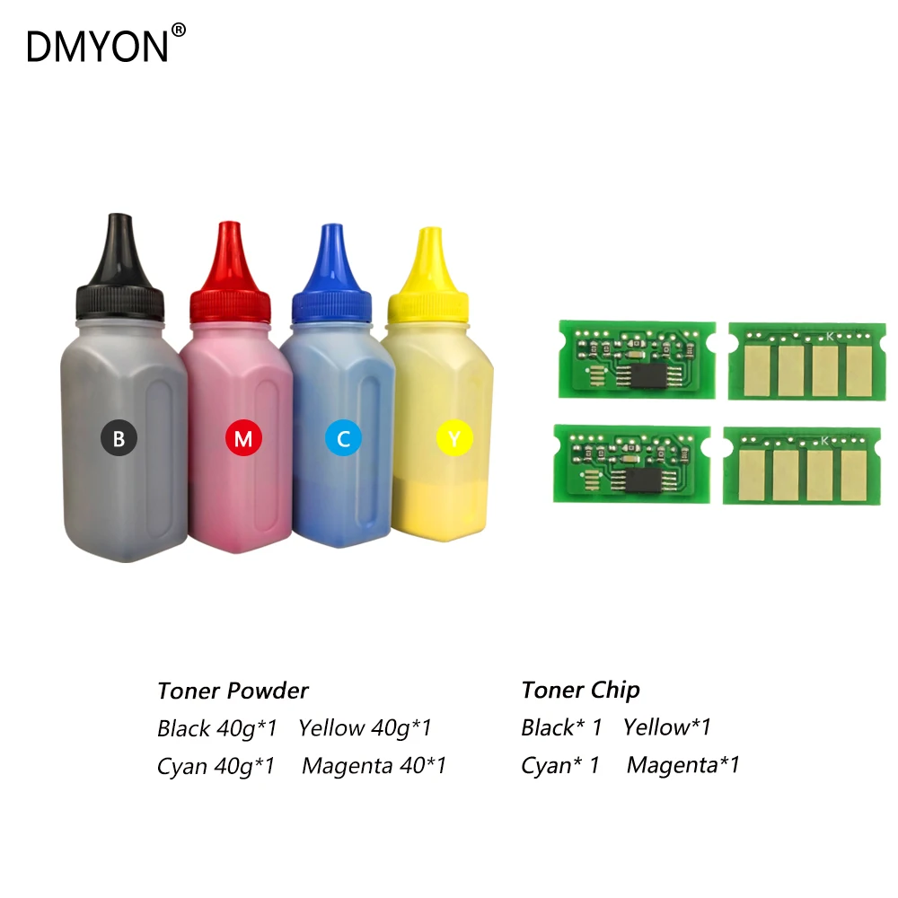 as picture DMYON 4 шт. зажим Тонер порошок совместимый для Ricoh SP C252 C252DN C252SF SP C262Dnw SP C262SFNW лазерный принтер бутилированный Тонер порошок - Цвет: as picture