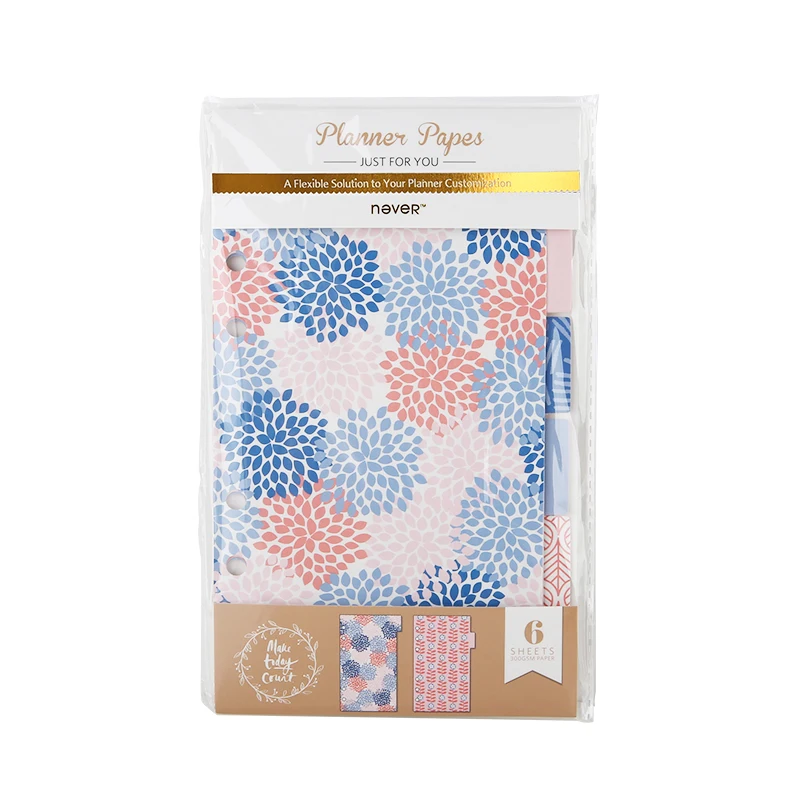 

Geometry Petals Separating Pages Spiral Notebook Index Dividers Planner Accessories for Filofax Dokibook Gift Stationery