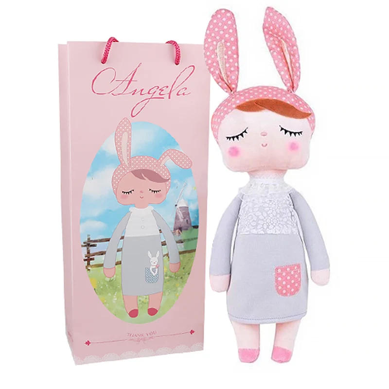 3box В коробке Metoo Кукла Kawaii плюшевая Мягкая Плюшевая Игрушка Животные детские игрушки для девочек и мальчиков на день рождения Рождество Кролик Анжела - Цвет: 3box