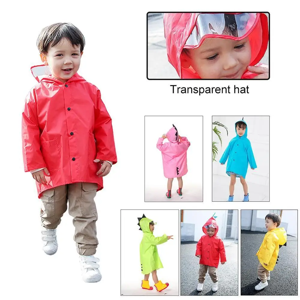 Детский плащ пончо детский дождевик для детского сада динозавра большого класса