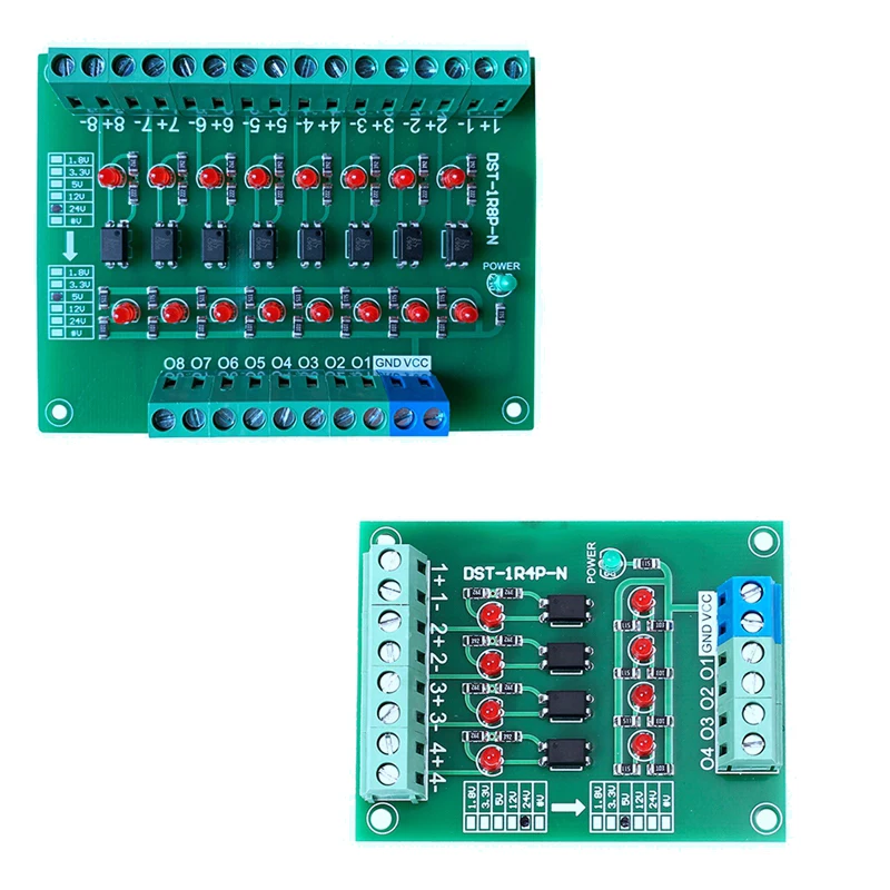 

Optocoupler Isolation Board Voltage Converter Isolated Module PLC Signal Level Board NPN 1.8-24V