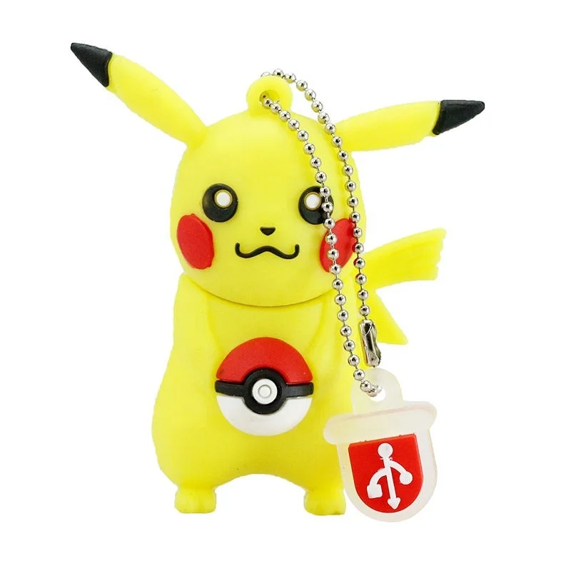 Usb флеш-накопитель Pokemon Pikachu 256 ГБ карта памяти с милым мультяшным рисунком 4G 8G 16 32 64