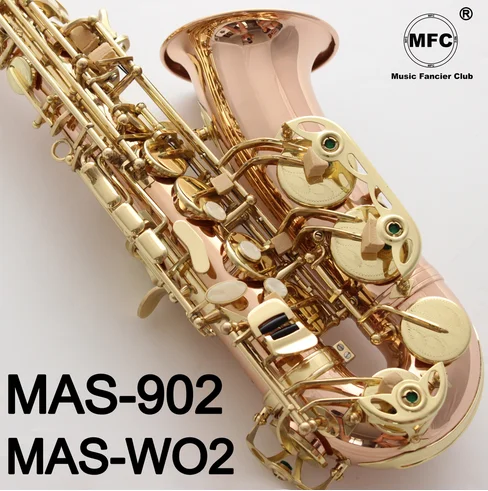 Альт-саксофон MAS-WO2 MAS-902 фосфористая бронза медь золотые клавиши Лигатура