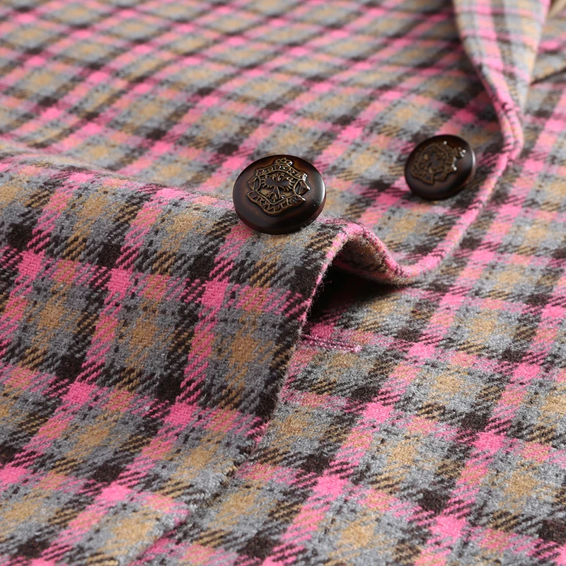 

High Quality Men's Blazer Jacket Plaid Single Button Great Designer Men Suit Jacket Slim Fit blazer Plus Size 4XL 5XL 6XL K780