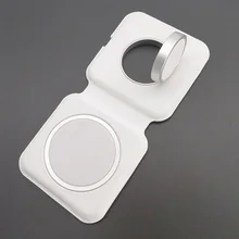 New Version 2 in 1 Foldable Magnetic Dual Wireless Charger Dock For iphone 12 Pro Max Mini, iWatch,Airpods 2 Charging Station