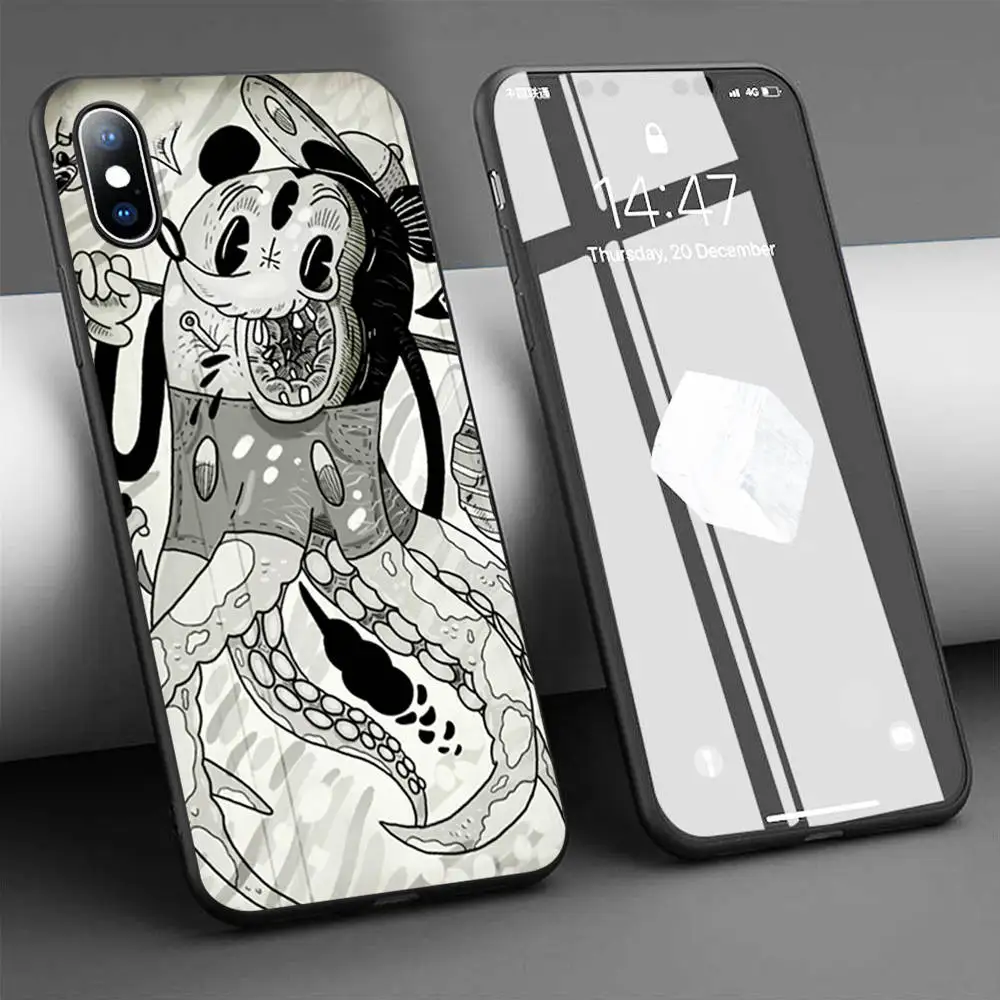 Мягкий силиконовый чехол Coque rock bottom для iPhone 11 Pro Max X 5S 6 6S XR XS 7 8 Plus телефона|Бамперы| |