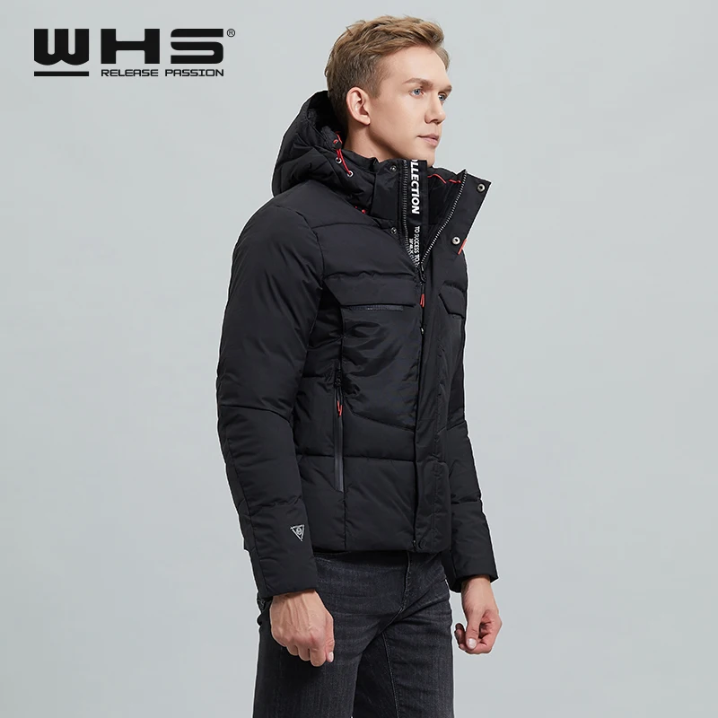 WHS Мужская подходящая расцветка модная мужская уличная альпинистская хлопковая