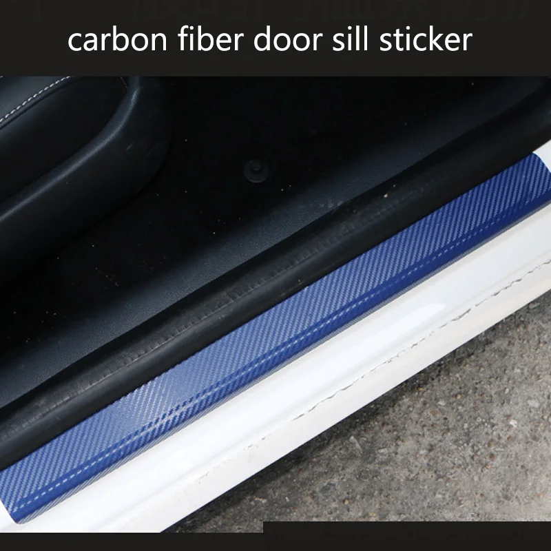 Карбон волокно наклейки на пороги для Jeep Compass 2019 аксессуары 2020 2017 2018 порога