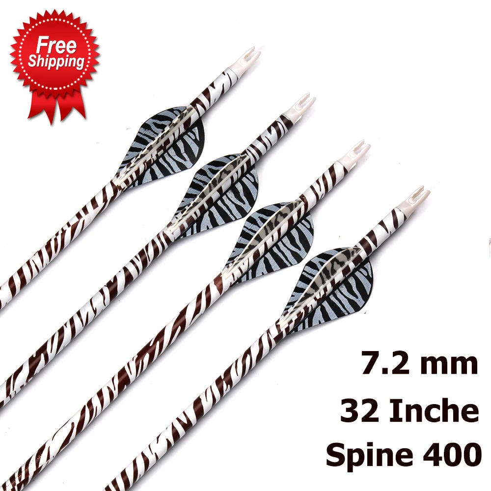 32 дюйма 7 2 мм стержень для стрелы из чистого карбона Зебра 400 сменный наконечник