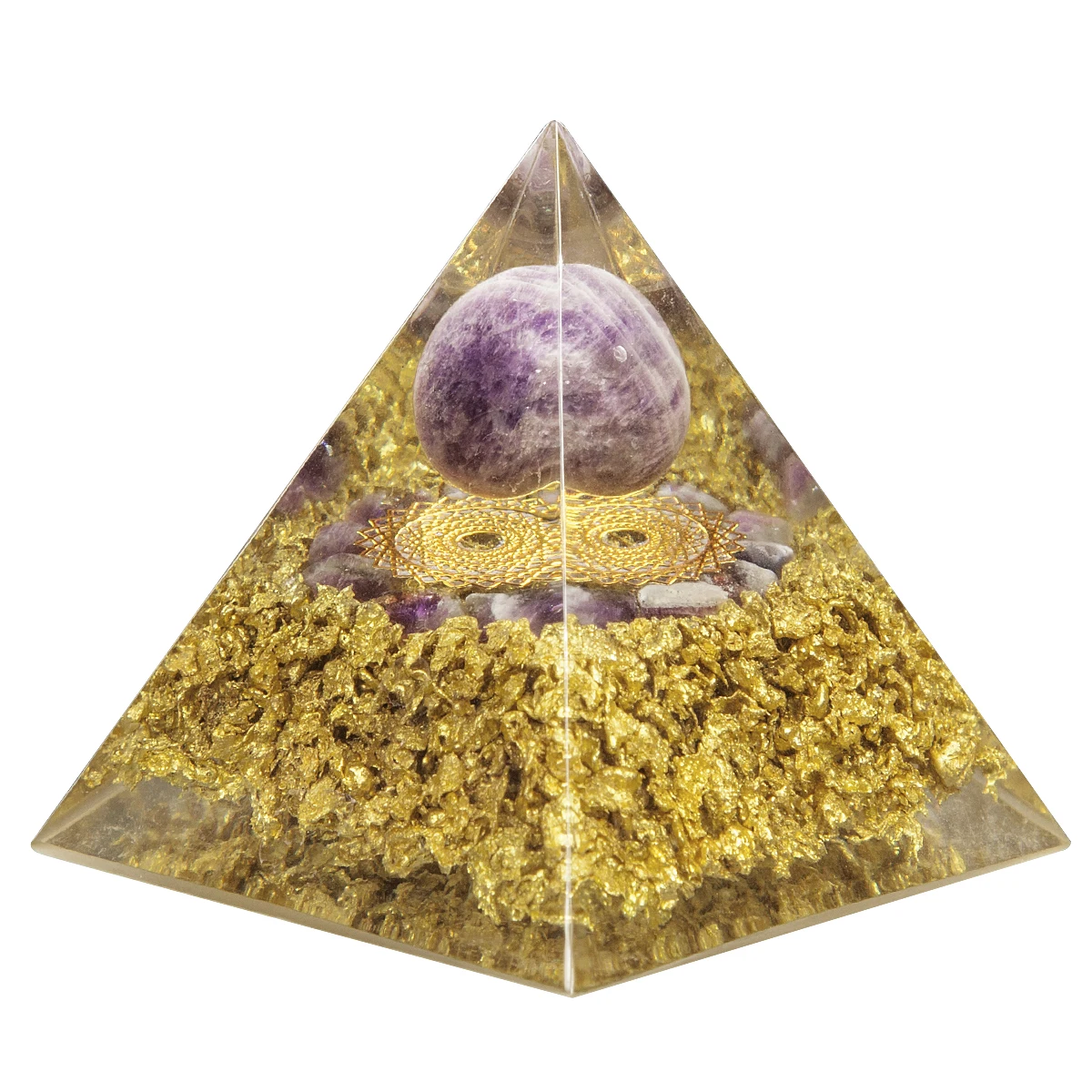 TUMBEELLUWA Natural Crystal Stones Pyramid Amethyst Lapis Lazuli Healing Reiki Energy For Meditation Room Decor Home Decoration