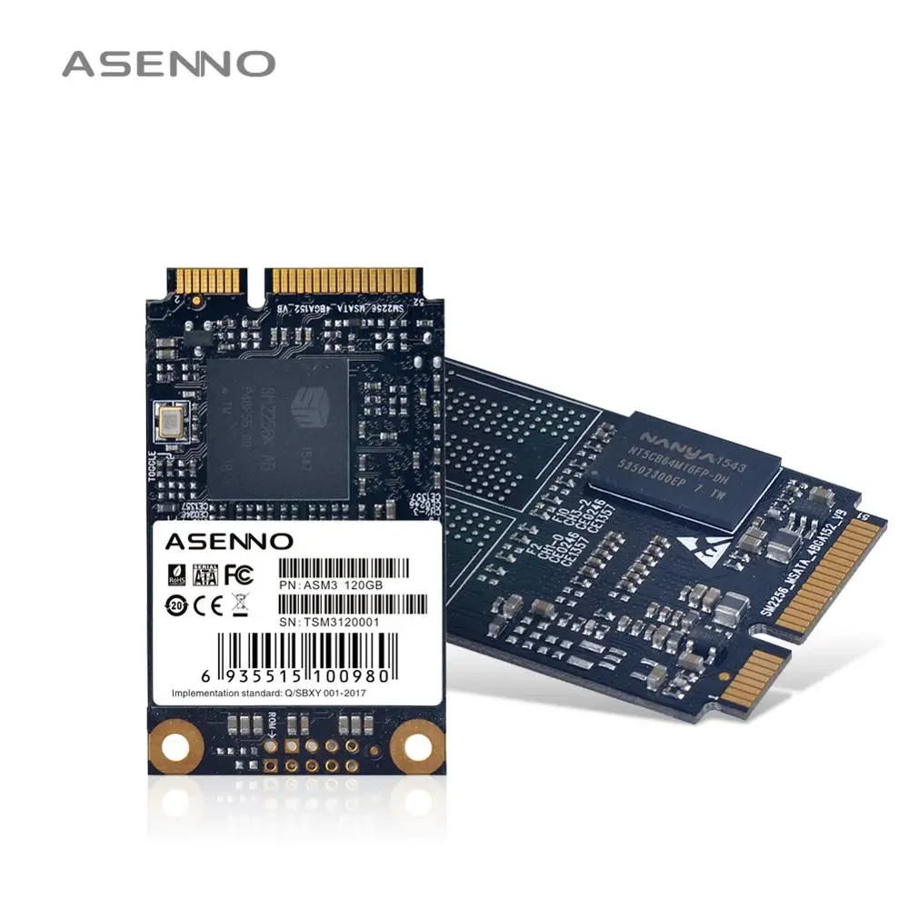 Asenno msata SSD 120 ГБ 480 ГБ Внутренний твердотельный диск SSD msata 240 ГБ HDD SATA для ноутбука hp