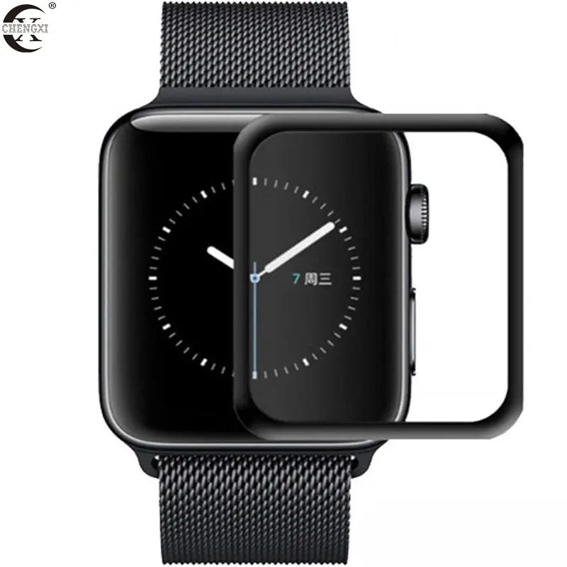 Защитное стекло изогнутое закаленное для Apple Watch 5/4/3/2/1 3/40/42/44 мм|Защита экрана