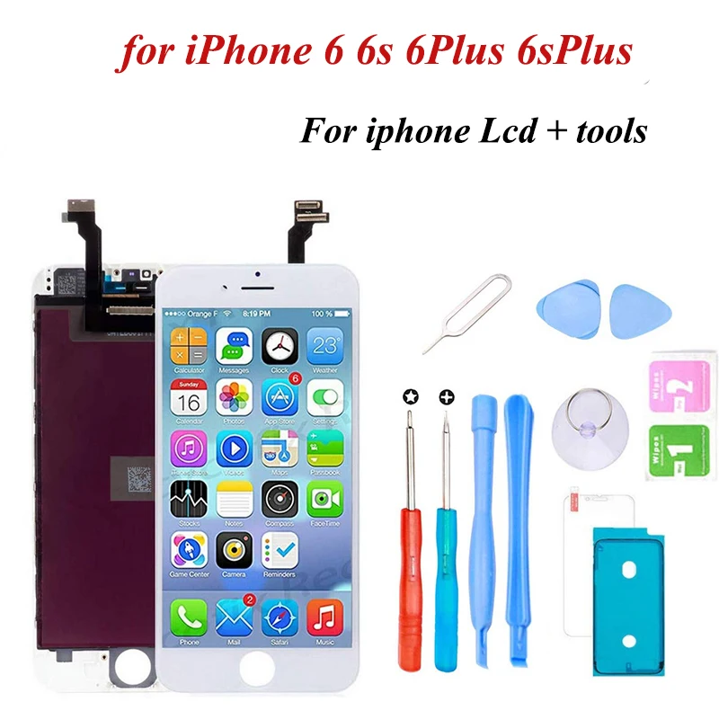 Черный/белый класс AAA Новый для IPhone 6 6s ЖК экран дигитайзер сборка Plus экраны