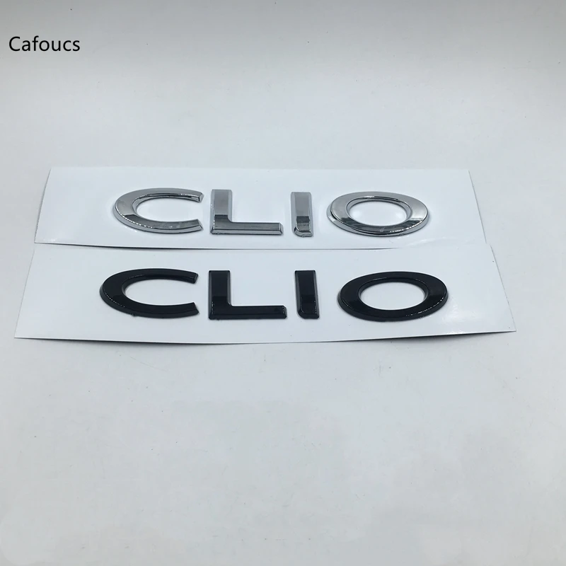 

Cafoucs For Renault CLIO 2 3 4 Car Rear Trunk Emblem Letters Sticker Auto Tail Nameplate Decals