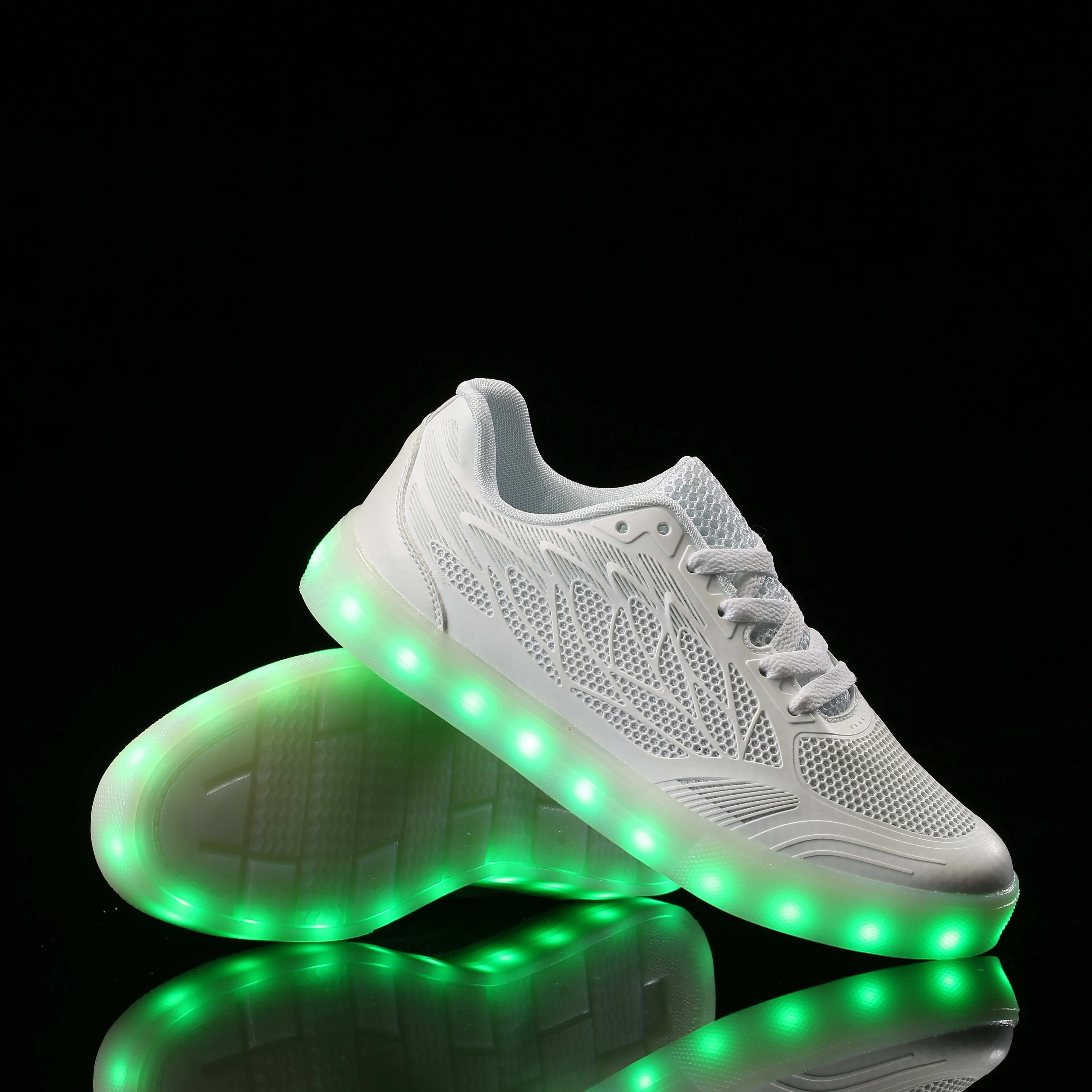 Модная светящаяся обувь с Usb светящиеся кроссовки для мальчиков светодиодная