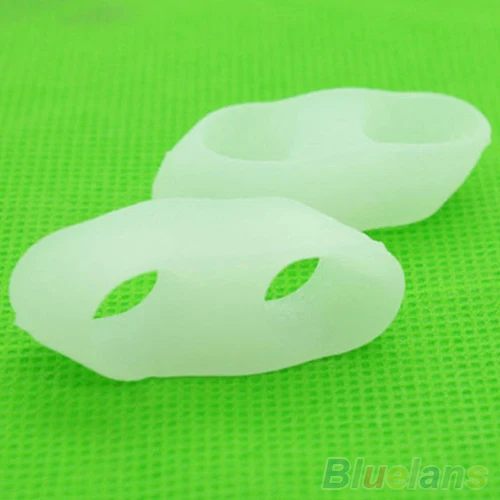 1 пара Силиконовый гель хвост розово носок ортопедии выпрямитель сепаратор боли