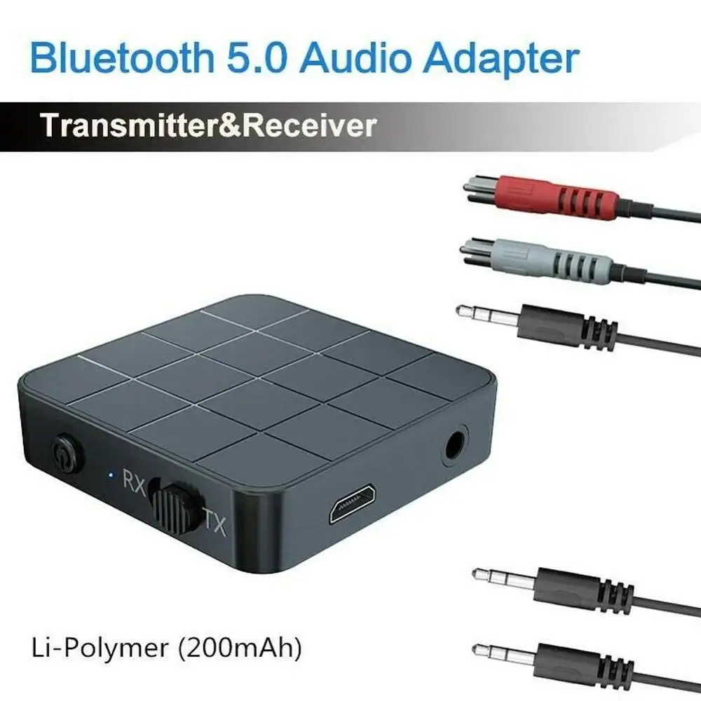 Bluetooth 5 0 4 2 аудио приемник передатчик в 1 RCA 3 мм AUX разъем USB музыка стерео