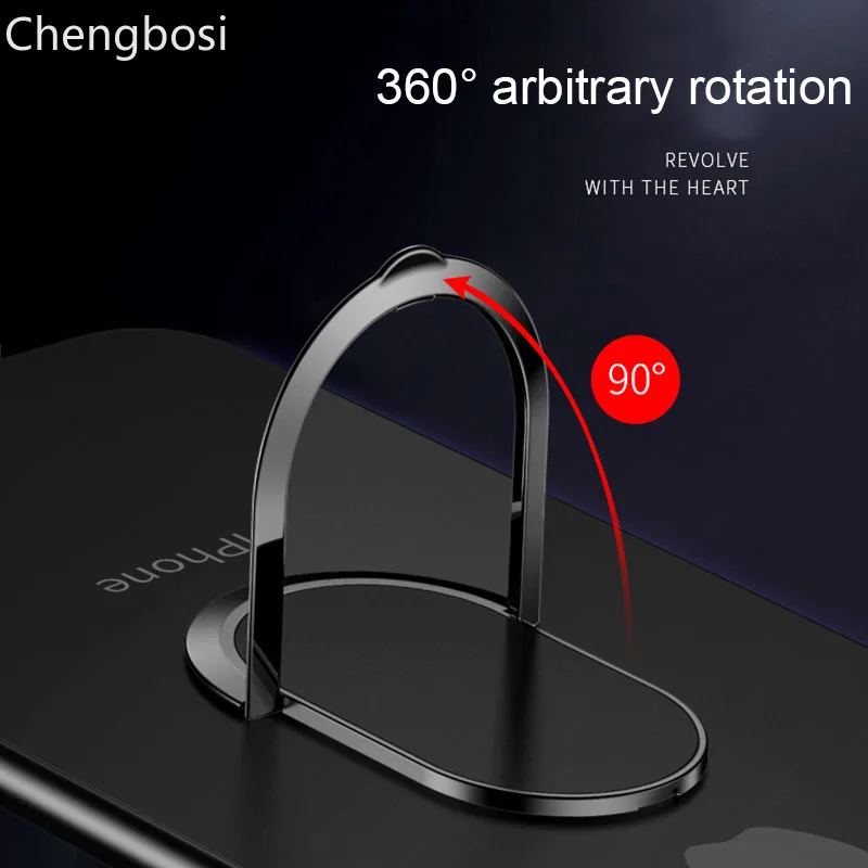 Ультра-тонкий палец кольцо держатель для samsung S9 360 градусов держатель Подставка для мобильного телефона на палец для IPhone X 8 7 6 планшет