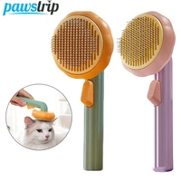 cat hair brush dog comb for removing floating hair cleaning slicker pumpkin comb cat puppy pet grooming tool hair removes