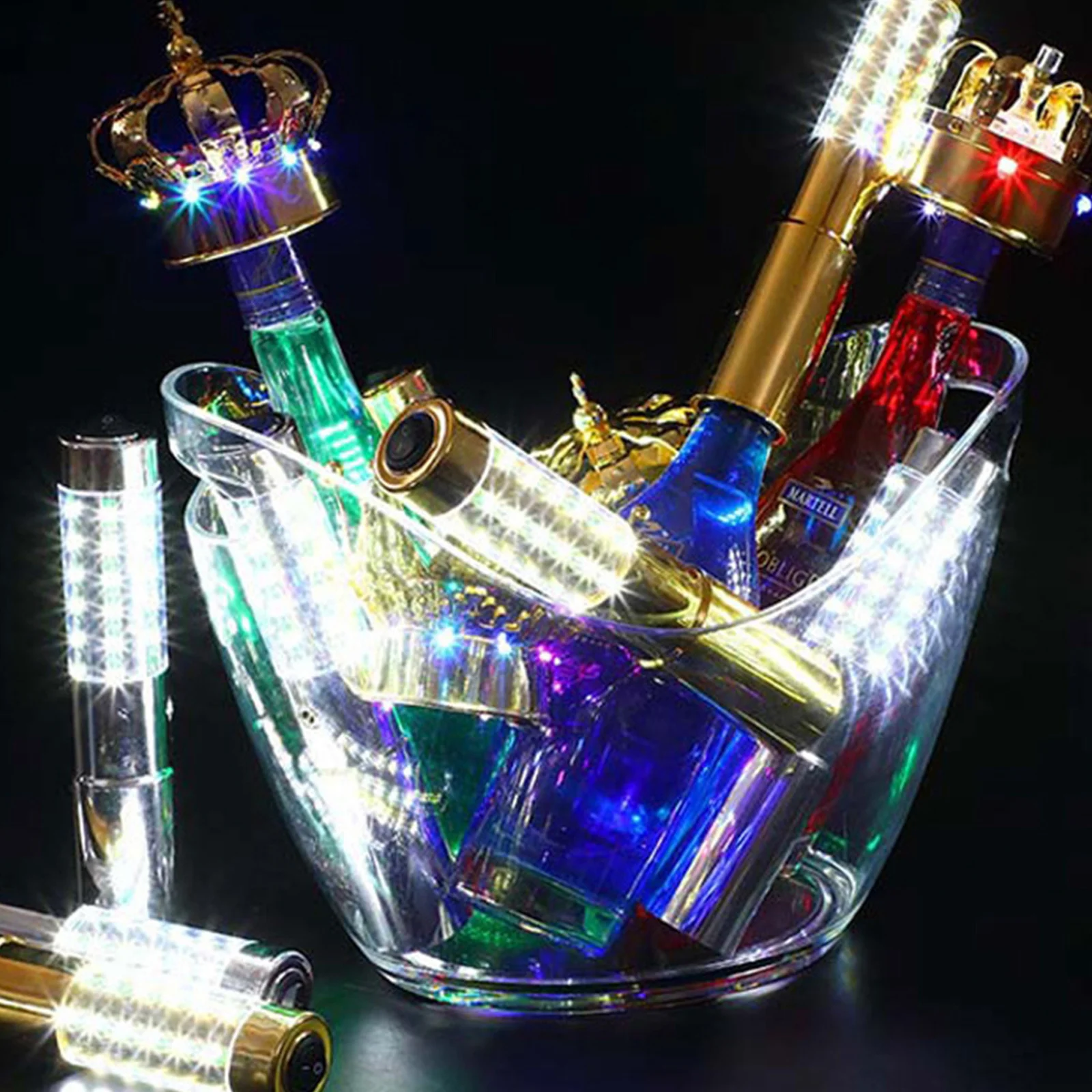 

Thrisdar LED Strobe Baton Champagne Wine Bottle Service Sparkler for VIP Nightclub KTV Bar LED Flash Sticks Bottle Flash Baton