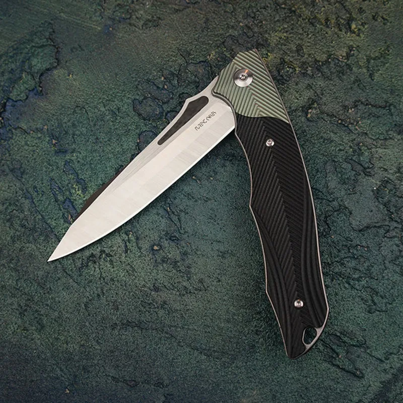 Складной нож подшипник Sandvik 14C28N лезвие из титана + Ручка G10 универсальные