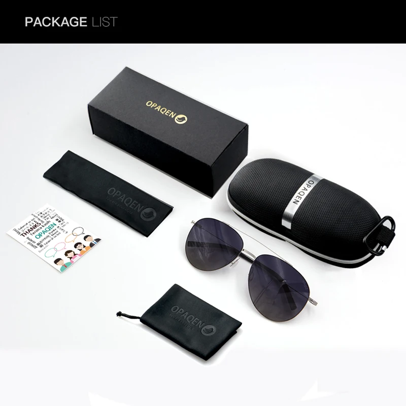 Популярные модные квадратные мужские солнцезащитные очки солнечные OPAQEN Pilot с