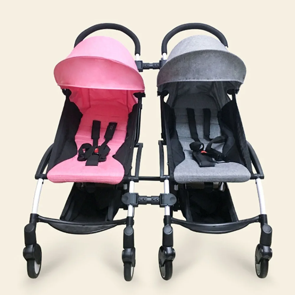 Make into Pram Twins 3pcs Coupler Bush insert the Strollers for Baby Stroller Connector Adapter