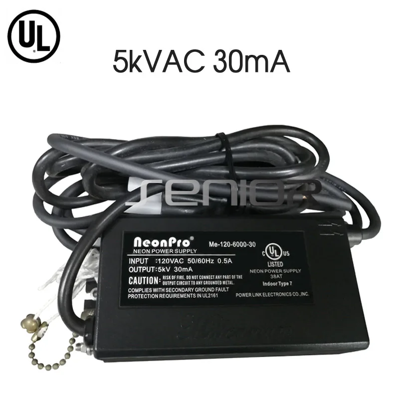 5000 в 30 мА UL неоновая вывеска электронный трансформатор источник питания