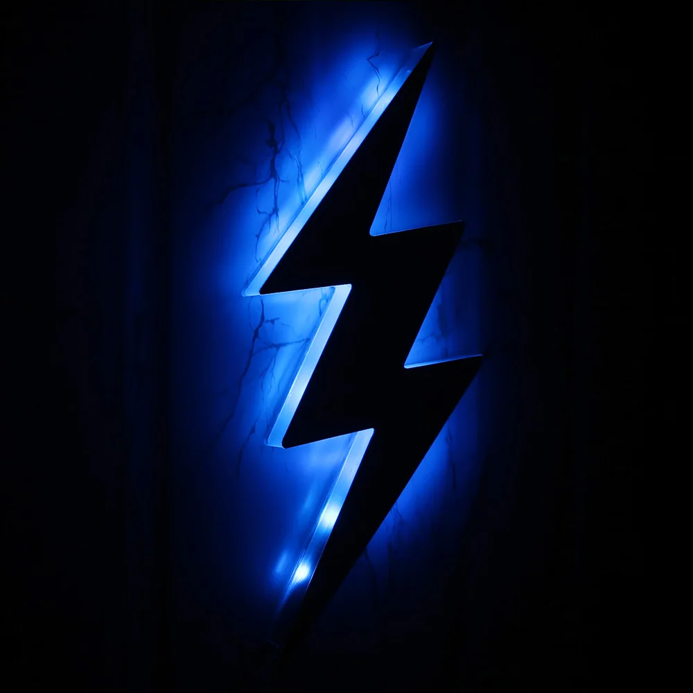 Lightning Bolt декоративное настенное художественное зеркало с светодиодный