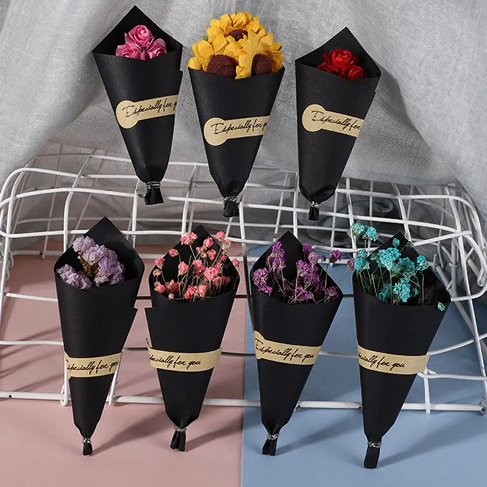 

Mini Real Happy Flower Natural Dried Flowers Small Bouquet Photo Backdrop Decor Gift Box Press Flower Decorative