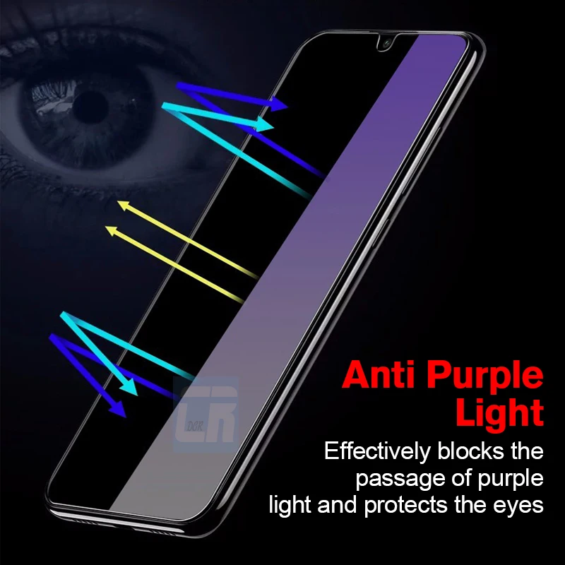 Закаленное стекло 2.5D с защитой от синего света для Huawei P Smart Y5 Y6 Y9 2019 Z Plus Nova 3 5t 5i 7i 2
