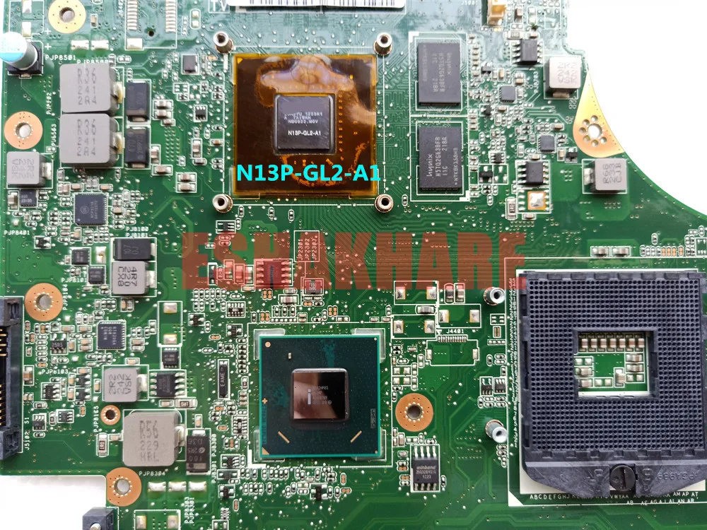 N53SM Материнская плата 2*Слота/4*Слота V1G/V2G Для ноутбука ASUS N53S N53SV N53SN GT540/GT550/GT630 Для тестирования работает на 100%.