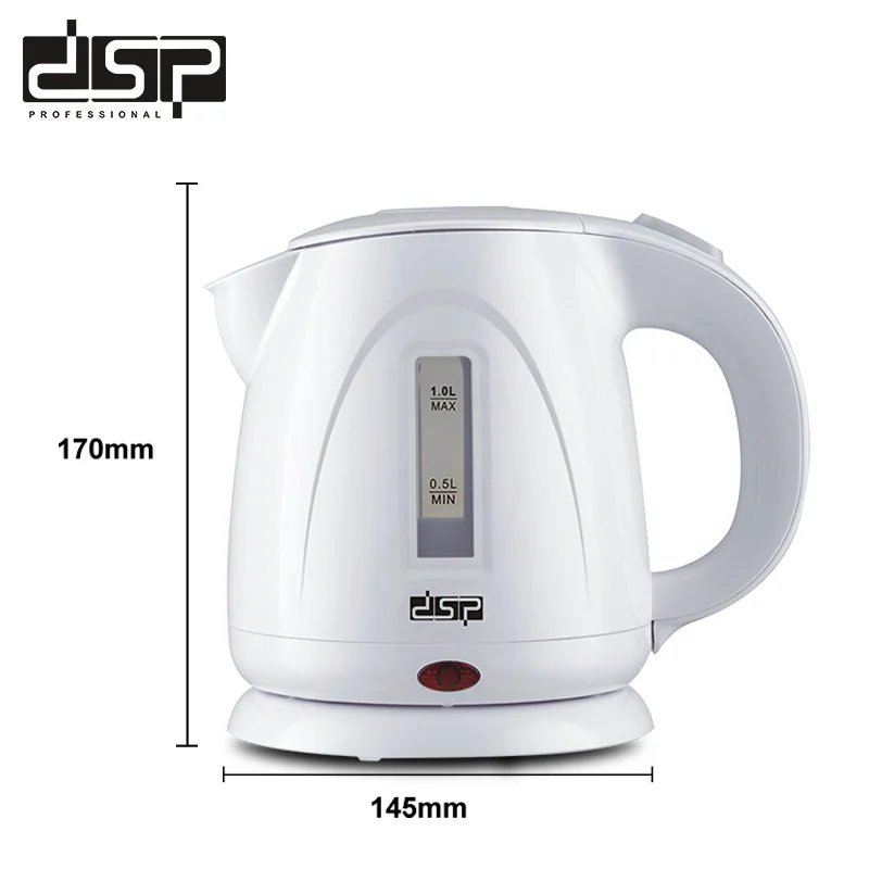 ДСП быстрый нагрев бытовой 1Л мини электрический чайник чай анти сухая защита 3