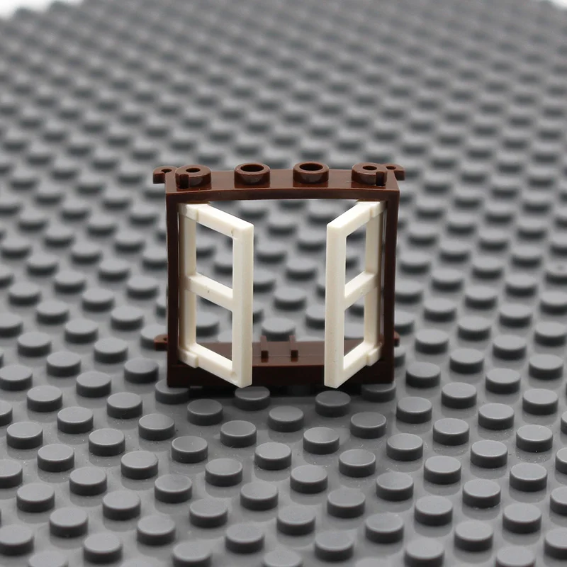 picture show 30pcs Кубики Moc Ландшафтная архитектура двери и окна DIY Интеллектуальный блок совместим со сборками частиц my city window - Цвет: picture show 30pcs
