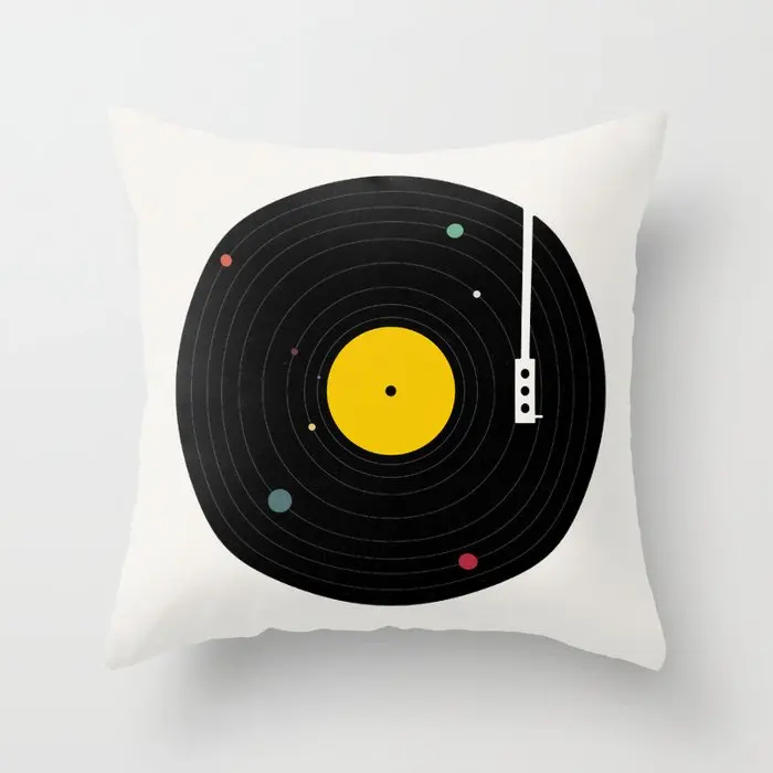 

Music Everywhere Gbj Decorative Pillow Cushion Covers Square Pillowcase for Sofa Cotton Linen Pillow Cover