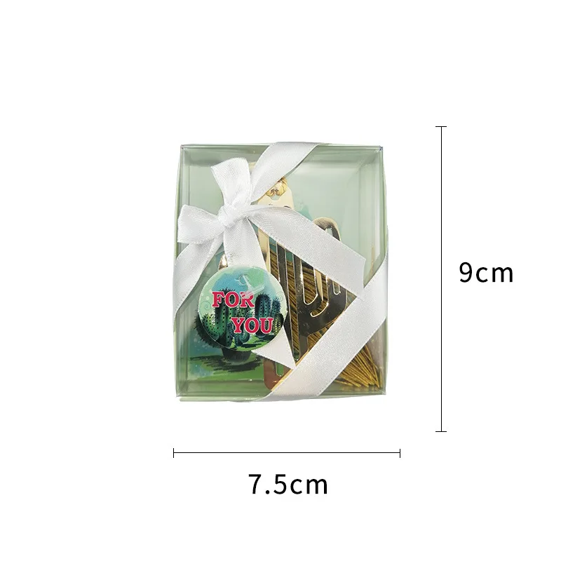 Металлическая Закладка кактуса золотого цвета для свадебной вечеринки дня