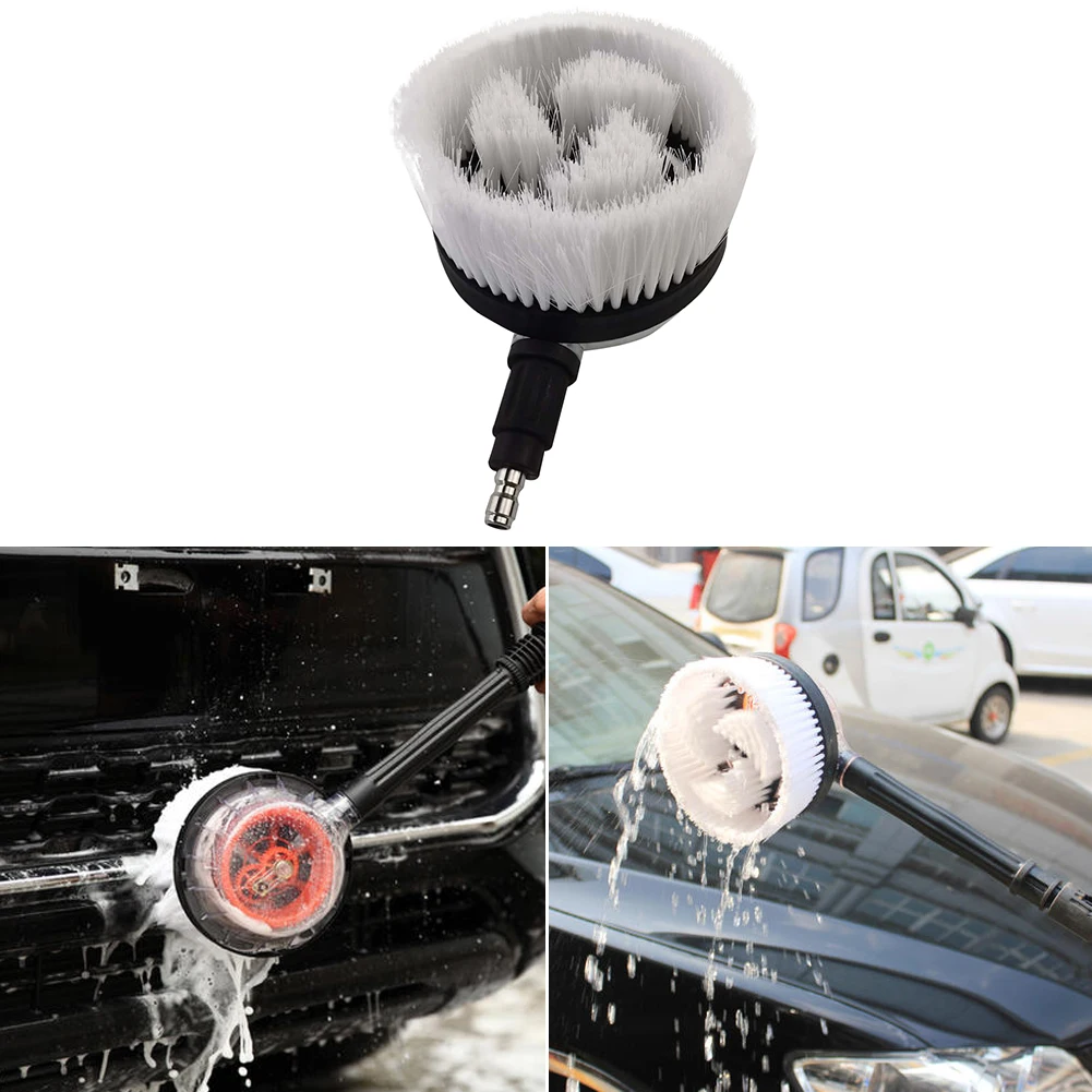 

Pressure Washer Rotating Brush with 1/4 inch Quick Connector Male for Car Wash Cleaning Auto Cars Washing Tools