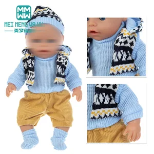 Одежда для куклы, детская игрушка 43 см, для новорожденных, модный свитер, костюмы, комбинезоны, куртки, подарок для мальчика, девочки