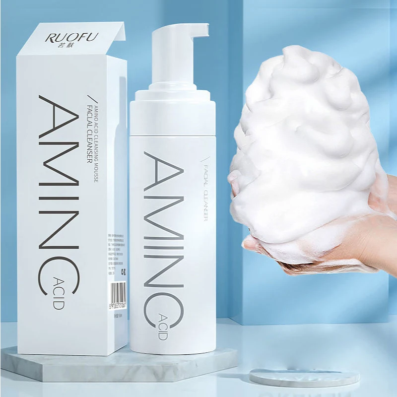

Amino Acid Cleansing Mousse Moisturizing Oil Control Deep Cleaning Facial Cleanser Brighten Skin Colour Skin Care Products