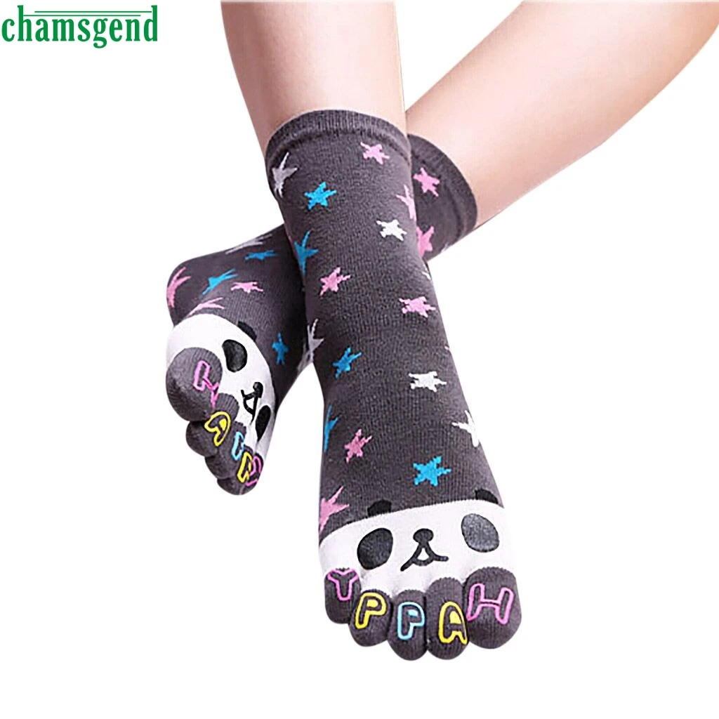 CHAMSGEND/носки с пальцами женские милые короткие носки животными для девочек