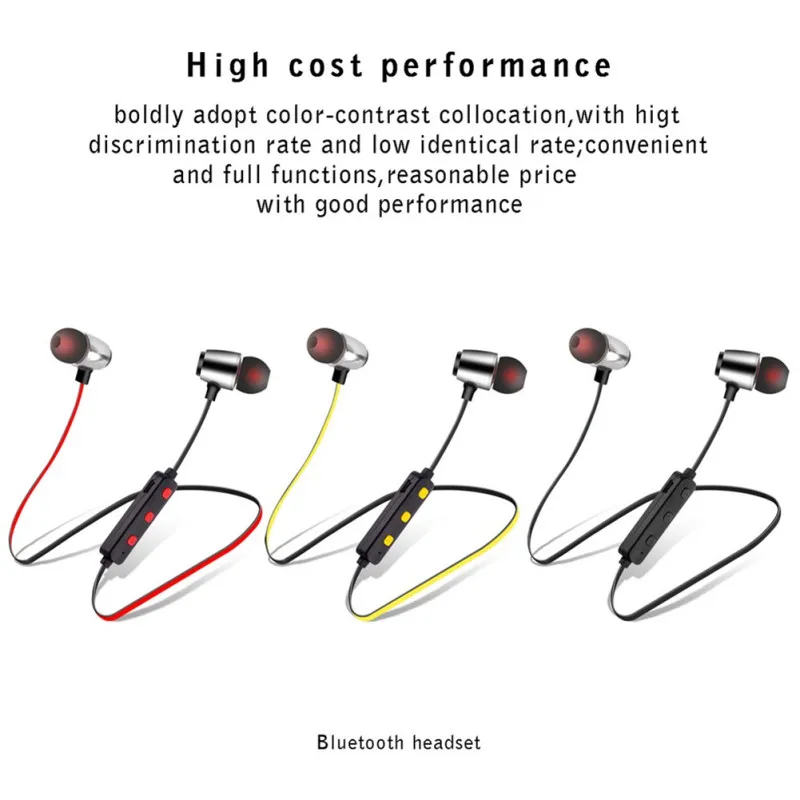 L7 Беспроводные Bluetooth 5 0 наушники Металлические Магнитные стерео Spo карты