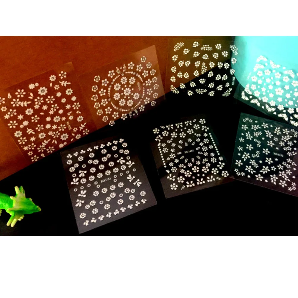 10 листов Свадебные самоклеющиеся бусины в форме цветов дизайн маникюрные