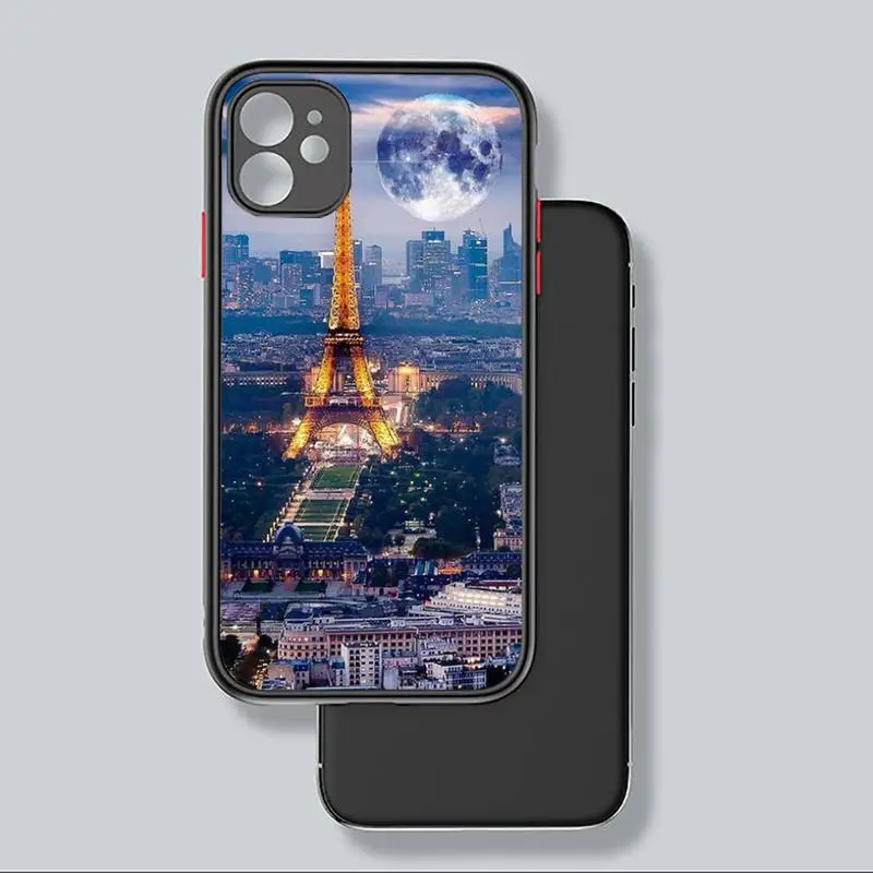 

New York City Phone Case For iphone 12 11 8 7 plus mini x xs xr pro max matte transparent cover