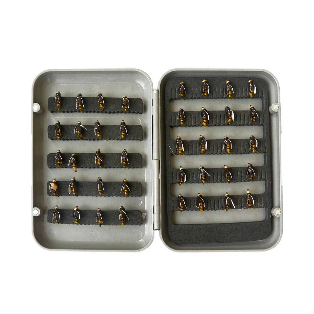 

40 шт. насекомые мухи нахлыстовая приманка крючок из высокоуглеродистой стали Рыболовная Снасть с супер заточенным крючком