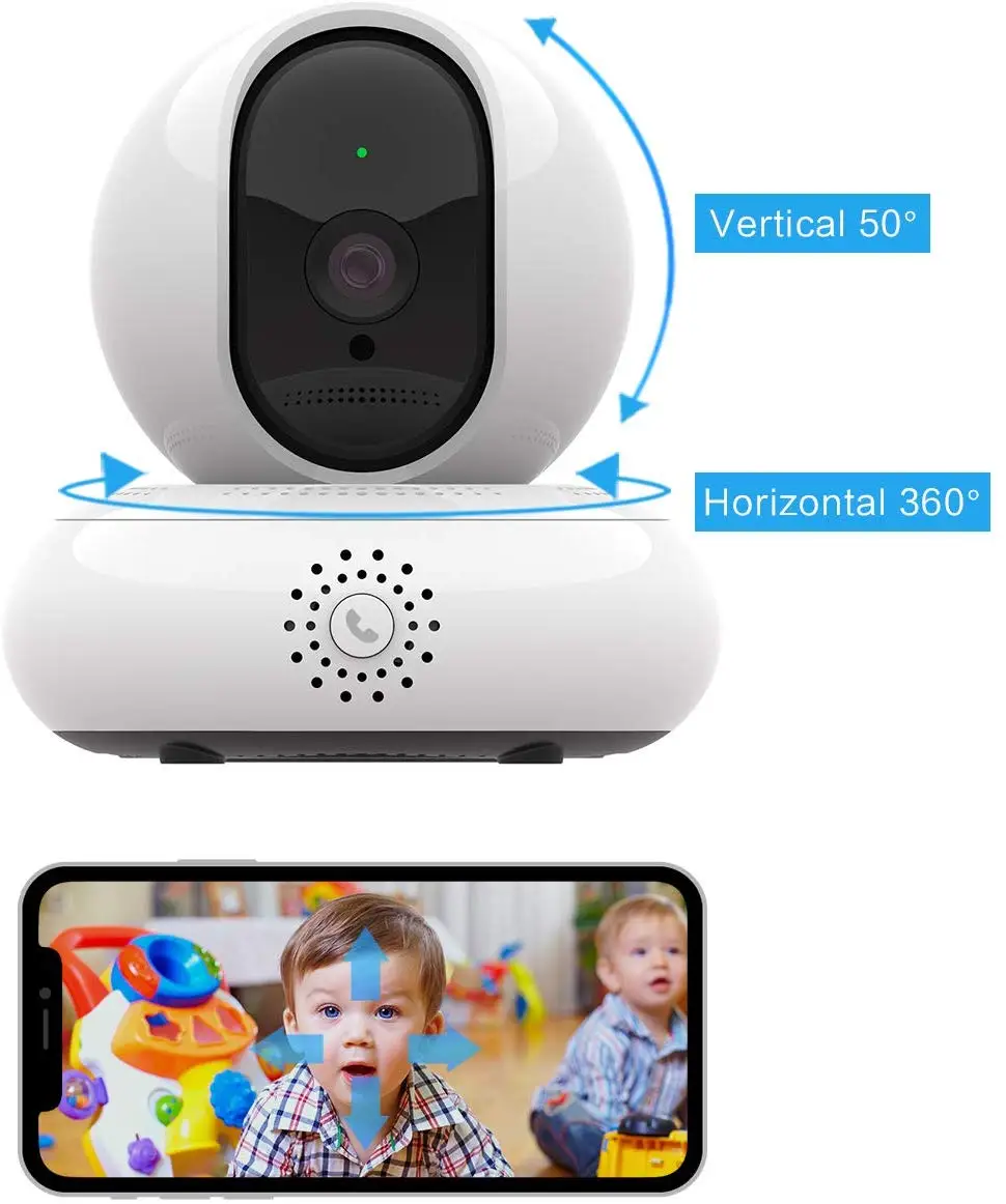 YUNSYE 1080P Wi-Fi беспроводная сетевая камера домашняя камера ИК-камера видеонаблюдения 2.0MP IP-камера мини-камера Wi-Fi видео монитор APP: 360EYE от AliExpress RU&CIS NEW