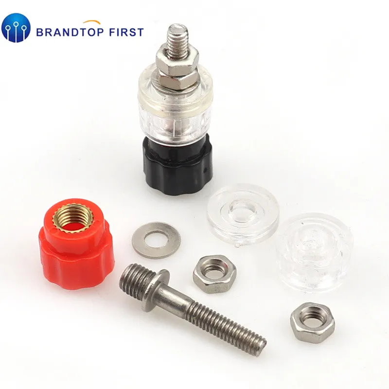 Фонарь типа банан 4 мм красный и черный|Соединители| |