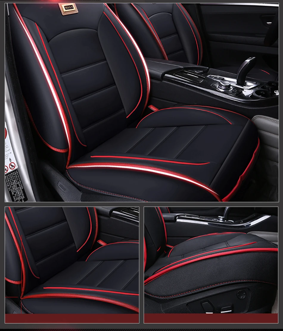 (Переднее и заднее) Роскошный кожаный чехол на автомобильное сиденье для Suzuki Jimny